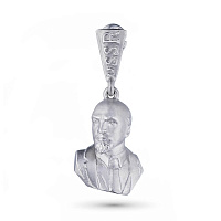 Серебряная моносерьга LENIN № 1 Серебряная моносерьга LENIN № 1