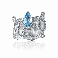 Кольцо серебряное широкое с топазом DEGA’S INSPIRATION RING Кольцо серебряное широкое с топазом DEGA’S INSPIRATION RING