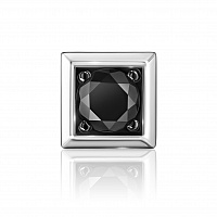 Монопусета с натуральным черным бриллиантом QUADRO BLACK