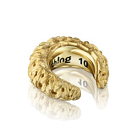 Каффа из позолоченного серебра SVITEROK с фактурой ручной вязки