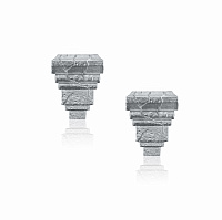 Парные серебряные серьги ARCHITRAVE Парные серебряные серьги ARCHITRAVE
