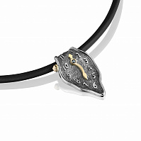 Дизайнерское украшение колье - кулон с натуральным бриллиантом DALI NECKLACE Дизайнерское украшение колье - кулон с натуральным бриллиантом DALI NECKLACE