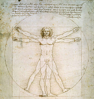 Рисунок Леонардо да Винчи, 1490 год.